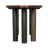 Journal Walnut Oval Solid Wood Top with Steel Base Dining Table