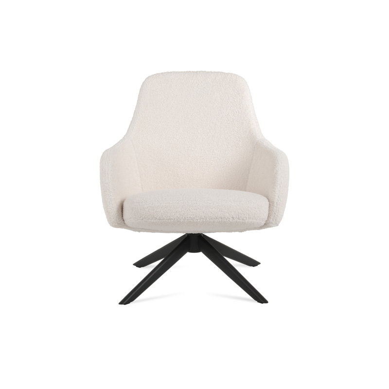 Chaise longue pivotante Gazel, Noir