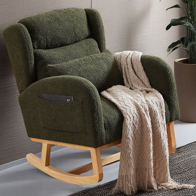 Chaise berçante moderne avec accoudoirs 27,2 po