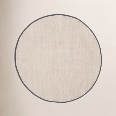 Marble Dark Gray Sisal Jute Rug