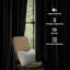 Alsey 100% Velvet Blackout Eyelet Ready Made Curtains & Drapes with matching Tie Backs-1608392677-1608392680