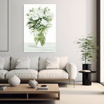 Floral Beauty II 1 Piece Wrapped Canvas Wall Art