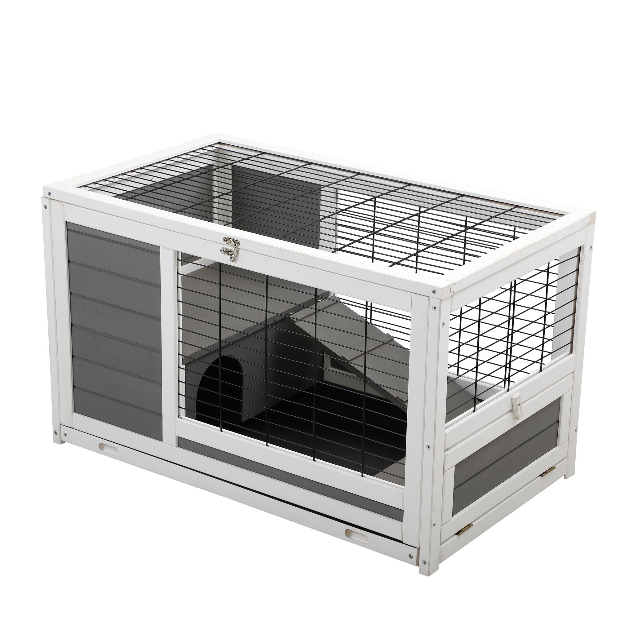 Tucker Murphy Pet™ Paulene Weather Resistant Rabbit Hutch with Ramp ...