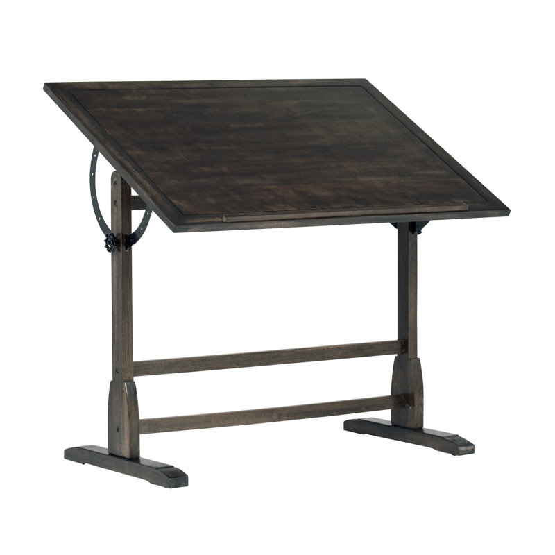 Table à dessin Gumesindo, H 36 po x l 42 po x P 30 po, Noir patiné