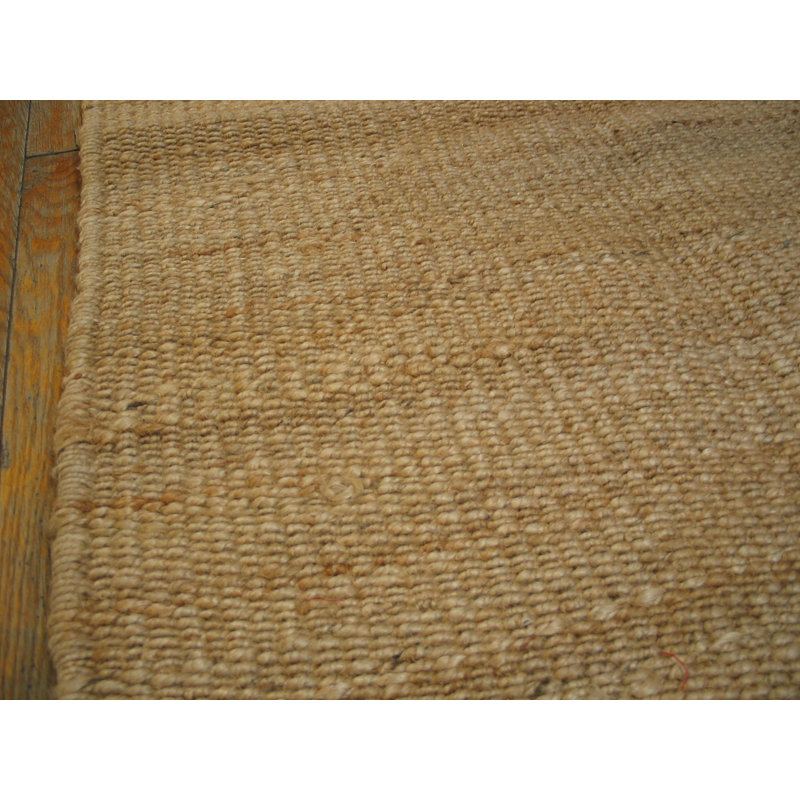 Tapis rétro ivoire en laine Vintage