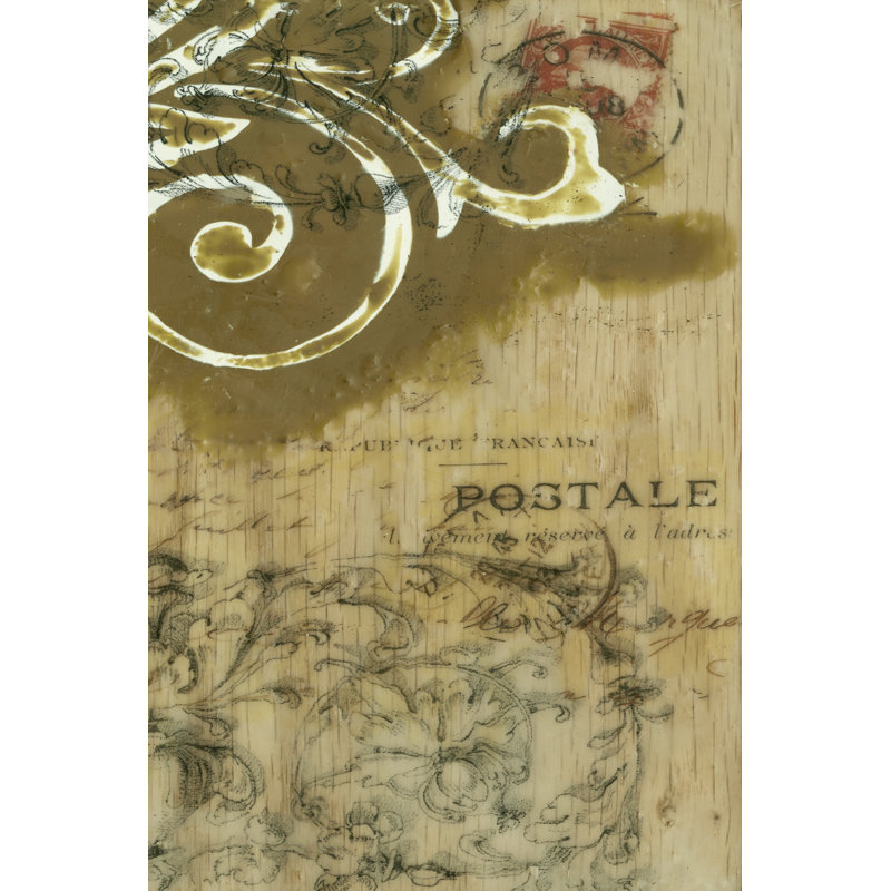 Filigree And Wood II by Jennifer Goldberger - Wrapped Canvas Art Prints, 46cm H x 30cm W