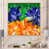 Toile naturelle avec cadre flottant