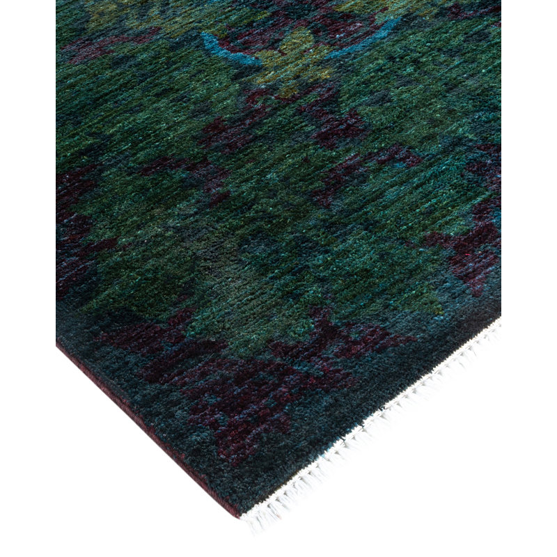 Suzani One-of-a-Kind 12' 2" X 11' 9" Hand Knotted Area Rug