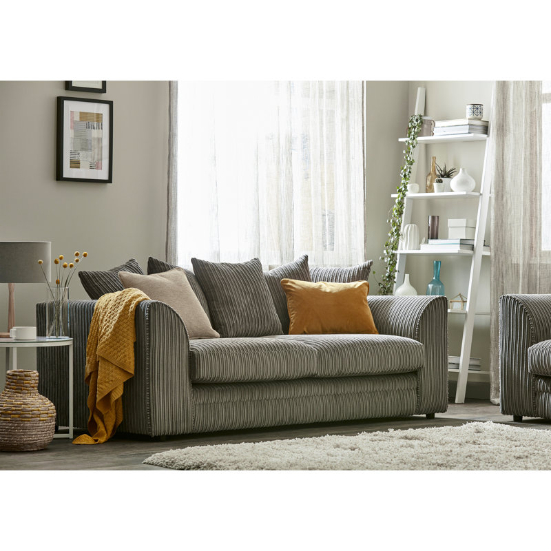 Moana 3 Seater Sofa, Grey
