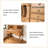 Rustic‑Style Brown Elegant Solid Wood Vanity Table
