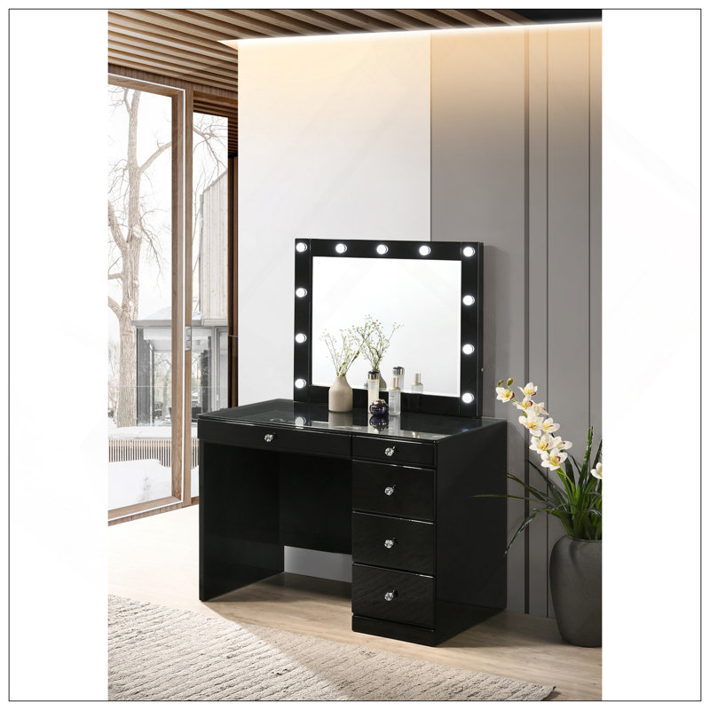 Miroir Glam, Noir
