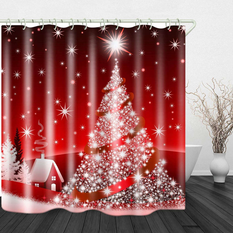 Jullian Shower Curtain with Hooks Included