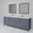 Jacques 84 in. W x 22 in. D Double Bath Vanity, Faucet Set, & 34 in. Mirrors-66637750-113025137