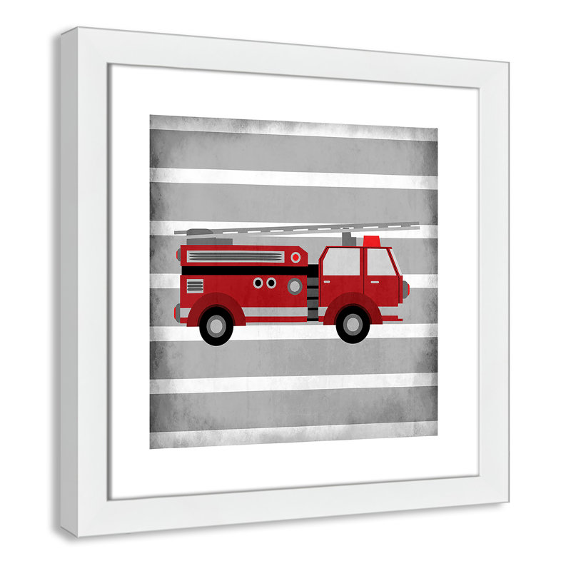 Adhésif décoratif en rouge 1 pi, H 16 po x l 16 po x P 0,6 po, Encadré plat blanc