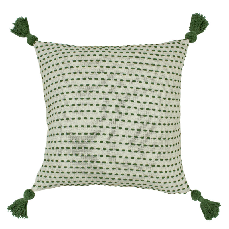 Ezra Striped Square Throw Pillow Cover