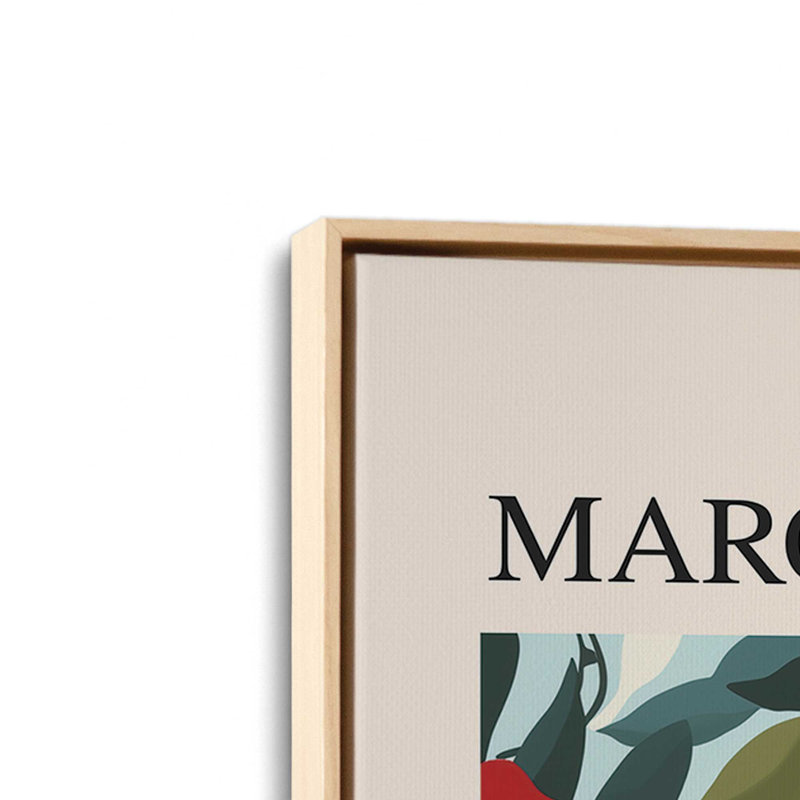 Marché aux fleurs de Paris, Cadre américain en érable flottant, H 30,75 po x l 20,75 po