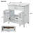 30 Inch Bathroom Vanity with Ceramic Sink Ample Storage for Small Bathrooms