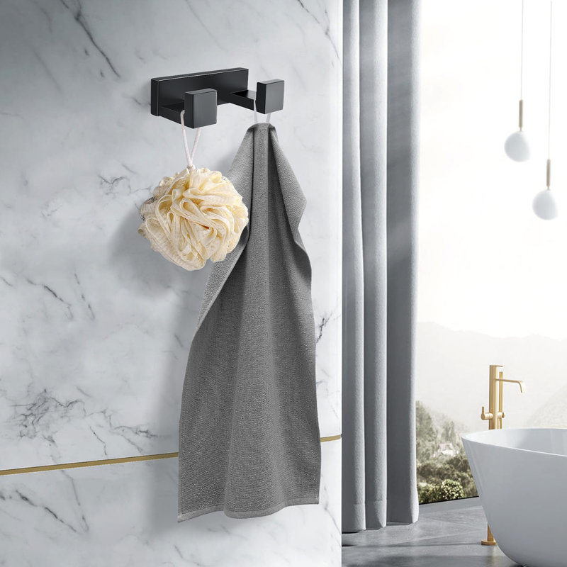 Moden Towel Hook Wall Mounted, Matte Black