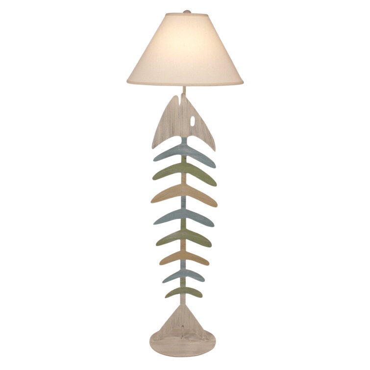 Oak Bonefish 61" Floor Lamp