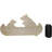 Rustic Father Bear With Cub Rowing Red Canoe Boat Welcome MDF Wall Decor Plaque