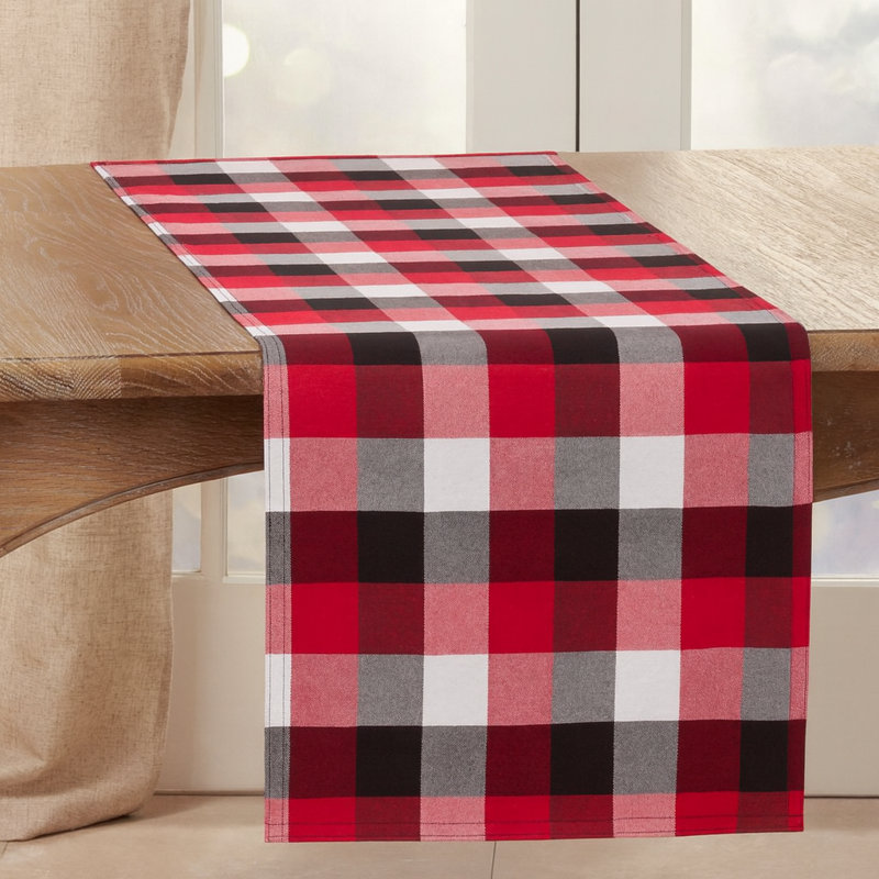 Chemin de table Holiday Classic Buffalo, L 90 po x l 16 po