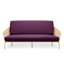 Housse pour canapé-lit réversible en tissu de polyester réversible avec fermeture à glissière 3 côtés-96484493-87758523