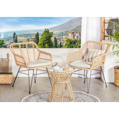 Frison 2 Seater Rattan Conversation Set