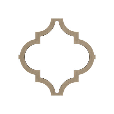 33"W x 33"H x 3/8"T Extra Large Marrakesh Decorative Fretwork Wood Ceiling Panels, White Oak