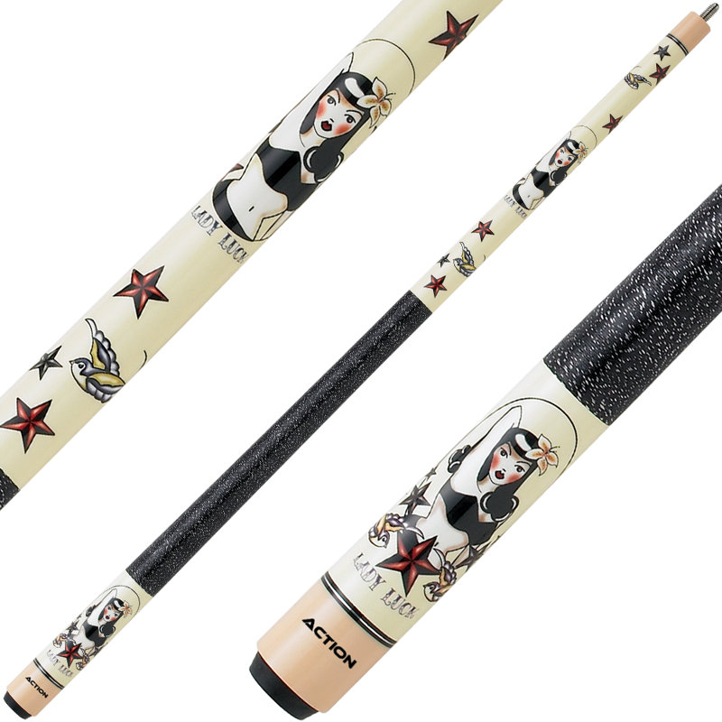 Action ADV81 Adventure Pool Cue Billiard Stick Billiards Cues, 21 oz.