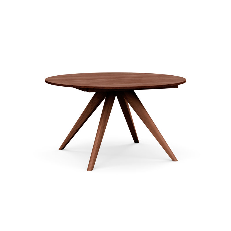Table à rallonge ronde Catalina, Cerise cognac, L 54 po x l 54 po