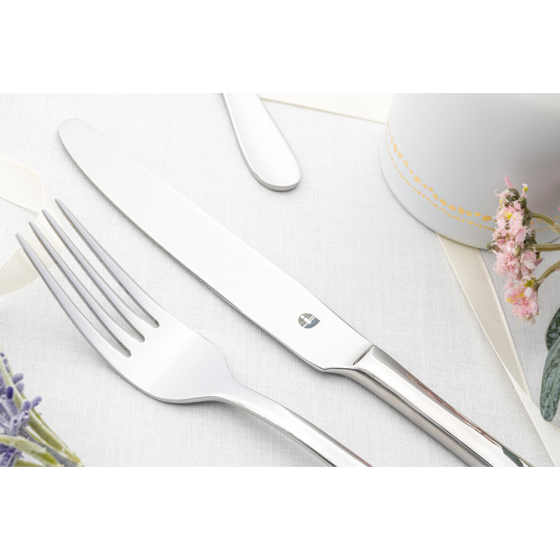 Grunwerg Cutlery Windsor Pattern 16-piece Cutlery Set, 18/10 Stainless Steel, Service For 4