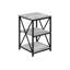 Table d'appoint, côté, bout, table de chevet, lampe, stratifié, métal-106667867-106667869