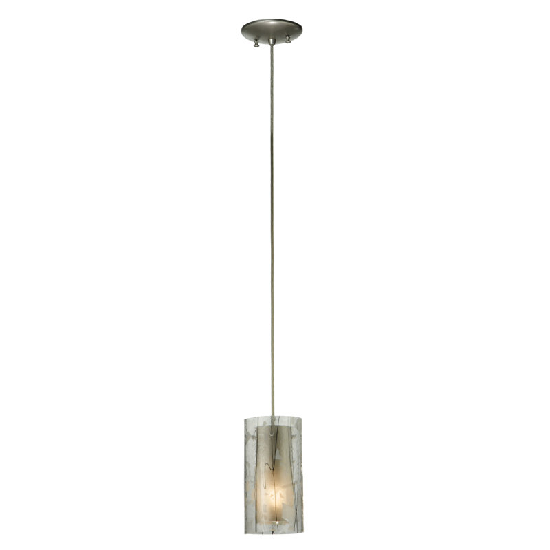 Luminaire suspendu cylindrique à 1 lumière Andelynn Branches