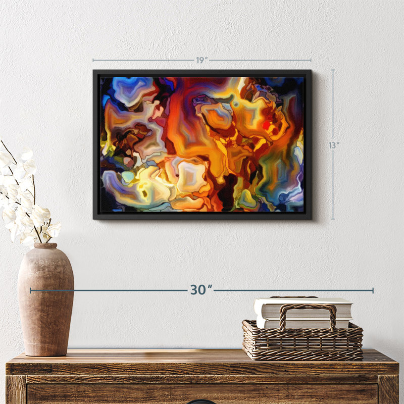 Abstract Stained Glass Canvas Print, 19" H x 13" W
