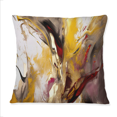 Restless Adagio Of Soul Abstract Expressionism II - Peinture abstraite imprimée, coussin décoratif