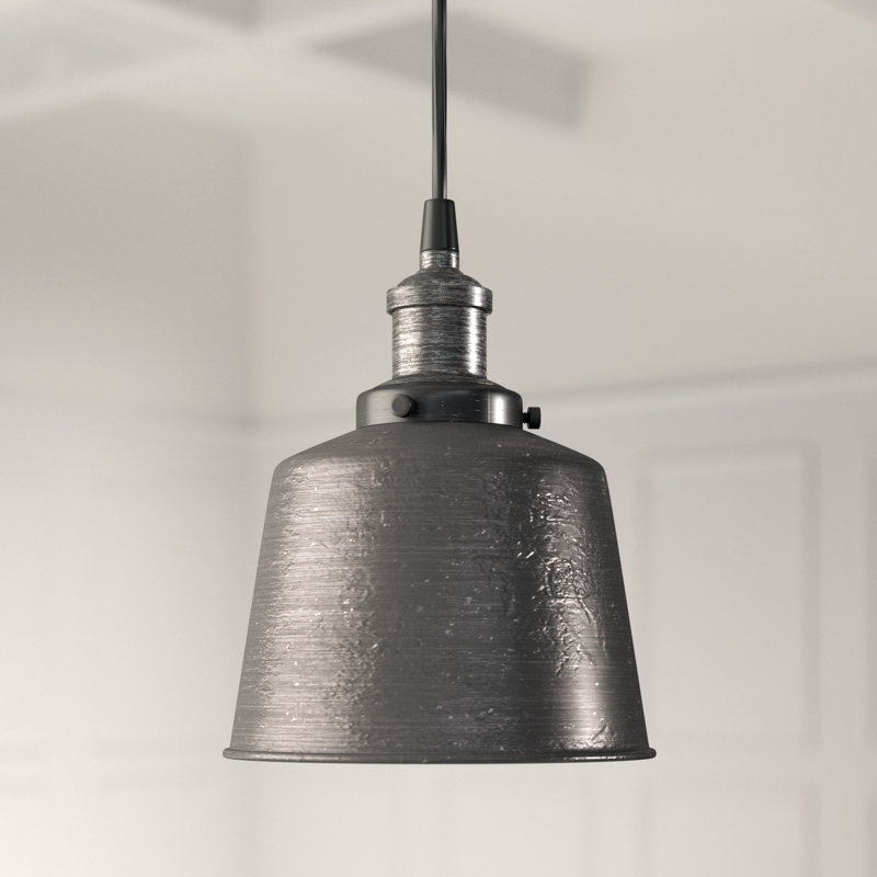 Natural Iron Vintage Mini Pendant Light with Glass Shade