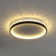 Deontee Modern Dimmable LED Flush Mount Ceiling Light with Remote Control