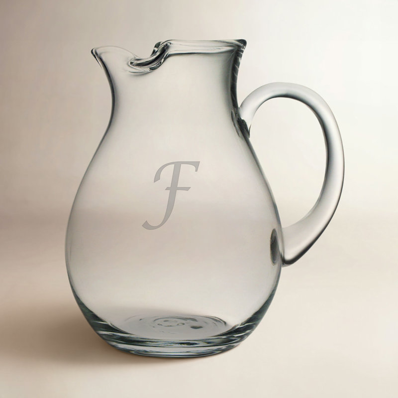90 oz monogrammé Pichet, Oui, Bloc simple