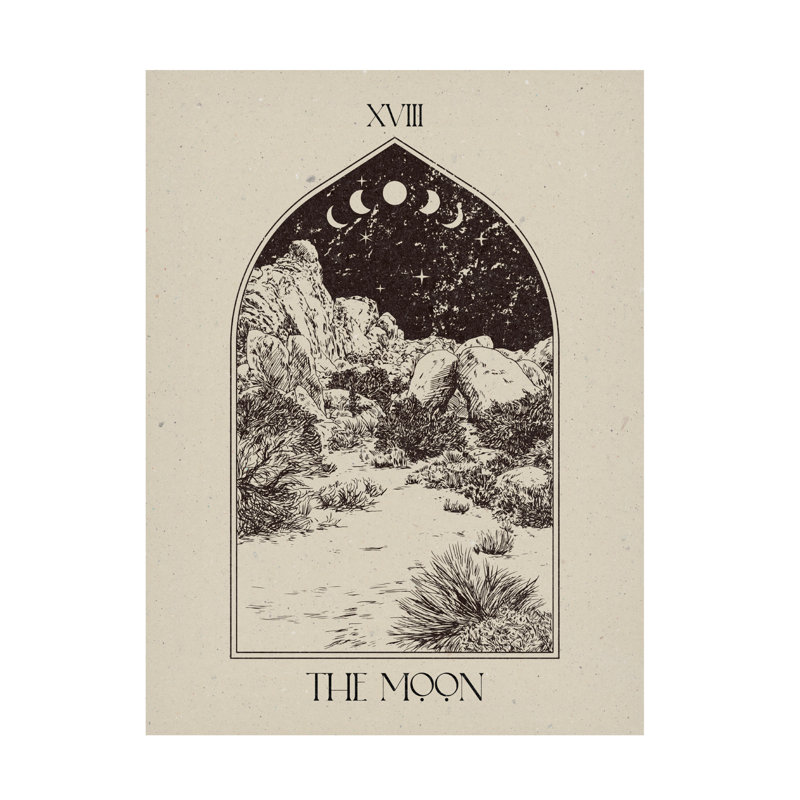 Art sur toile, «Bachelo NKTN The Moon», H 19 po x l 14 po