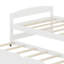 Un lit plateforme simple accompagné d'un lit gigogne sous le lit simple-274311417