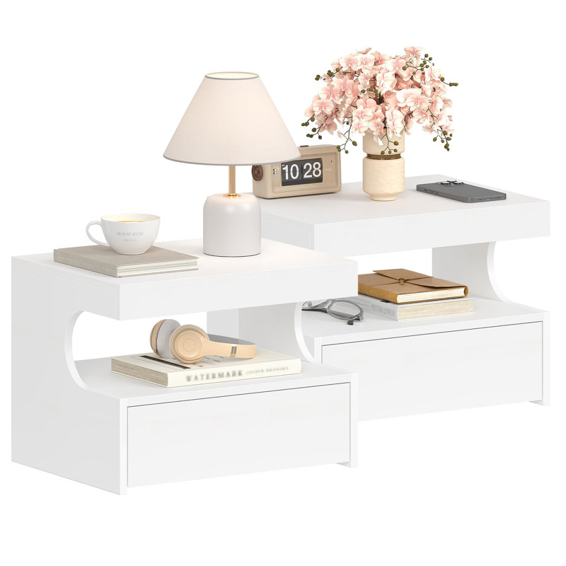 40cm W Manufactured Wood Bedside Table