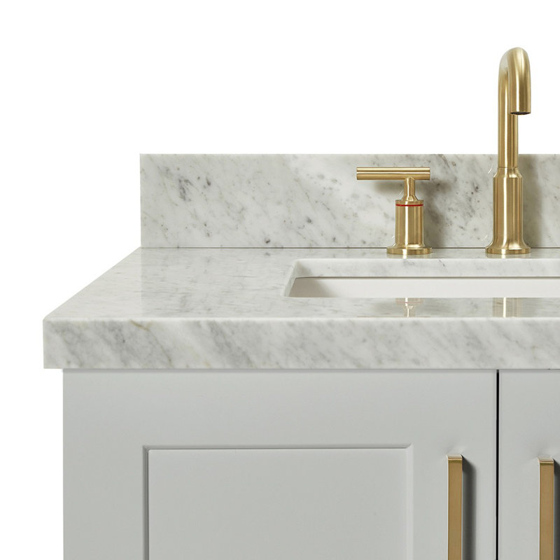 ARIEL TAYLOR 31 IN RECTANGLE SINK VANITY, Gray, Rectangle