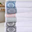 Ensemble de serviettes de bain texturées en jacquard médaillon 100% coton Ludwicka-72265642