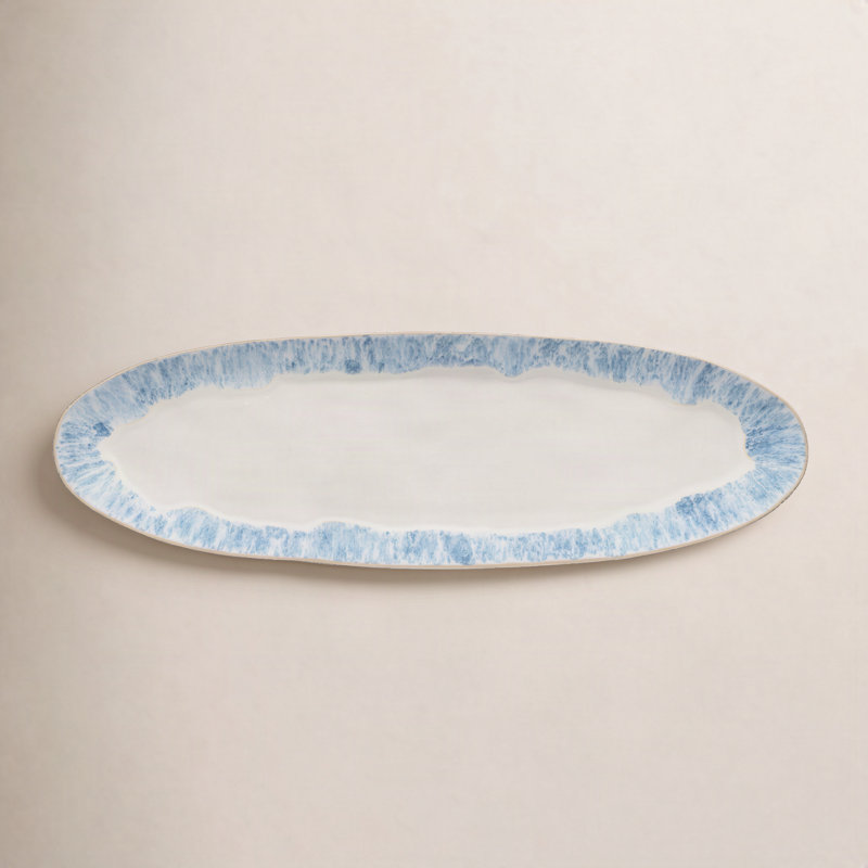 Brisa Oval Platter, Ria Blue
