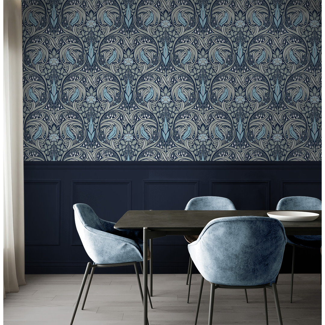 Alfhard 1.5' L x 20.5" W Peel and Stick Wallpaper Roll Lark Manor™ 