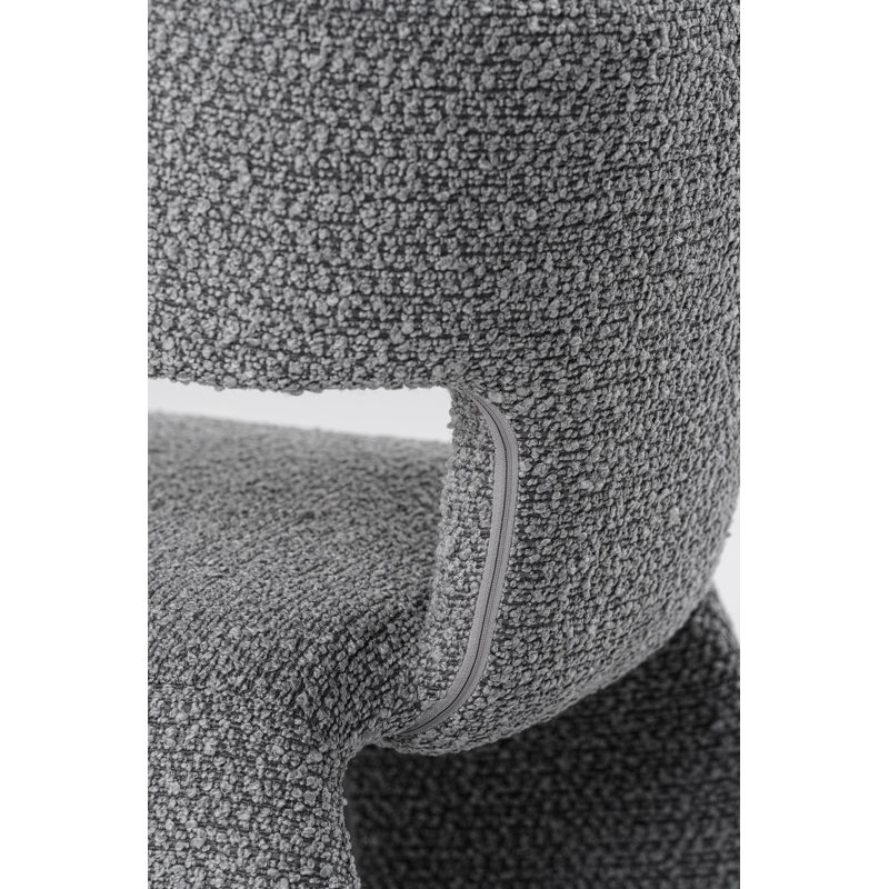 Chaise de salle à manger Sasa, Gris moyen