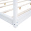 Lit à baldaquin, lit plateforme avec pieds de support, cadre de lit-253131048-253131049
