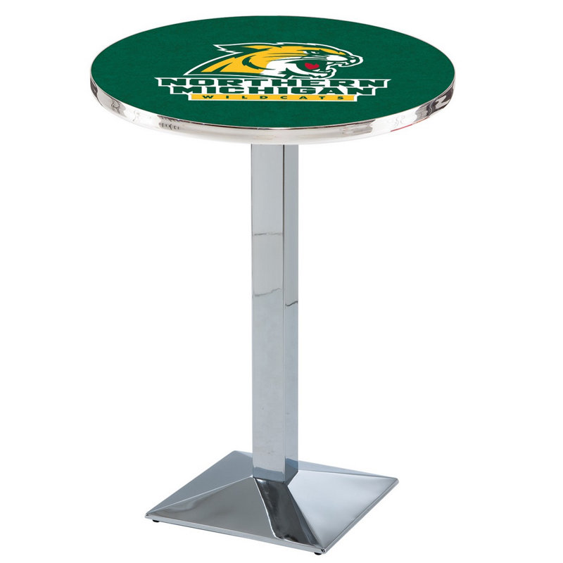 Table bistro NCAA 36 ", Chrome, Université du nord du Michigan