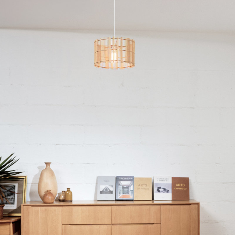 Luminaire suspendu tambour 1 lumière Huya