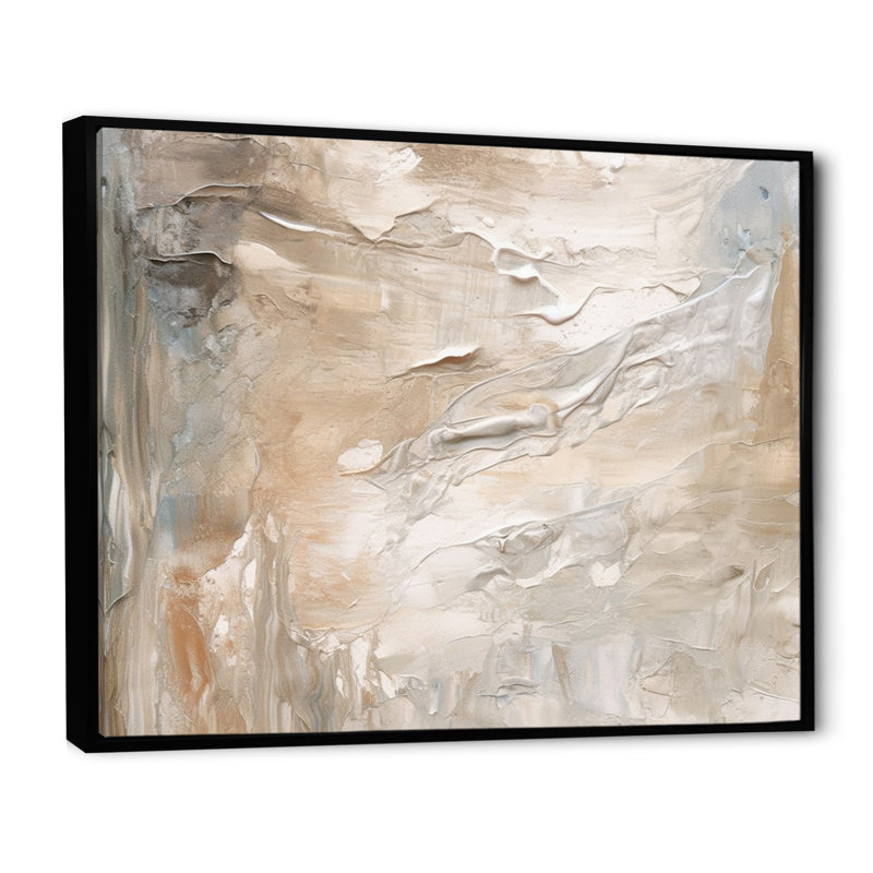 «Serene Sens sensibilité in Gentle Retro Tones I», reproduction sur toile, H 34 po x l 44 po x P 1,5 po, Cadre flottant noir